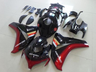 Mejores Carenados Moto Honda CBR1000RR 2008-2011 - Negro Brillante Rojo Mugen