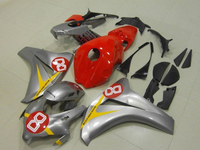 Mejores Carenados Moto Honda CBR1000RR 2008-2011 - Plata Rojo Amarillo 8