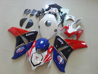 Mejores Carenados Moto Honda CBR1000RR 2008-2011 - Blanco Rojo Azul Negro Brillante TT Legends