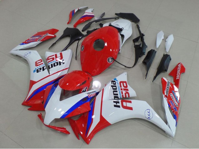 Mejores Carenados Moto Honda CBR1000RR 2012-2016 - Blanco Rojo Azul Honda Asia