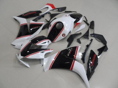 Mejores Carenado Moto Honda CBR1000RR 2012-2016 - Blanco Rojo Negro Brillante Raya