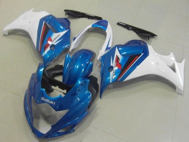 Mejores Carenados Moto Suzuki GSX650F 2008-2013 - Blanco Azul