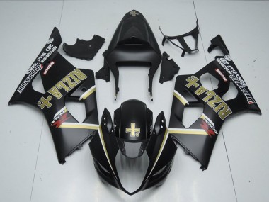 Mejores Carenados Moto Suzuki GSXR 1000 2003-2004 - Negro Mate Rizla
