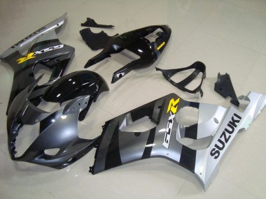 Mejores Carenados Moto Suzuki GSXR 1000 2003-2004 - Plata Gris Negro Amarillo