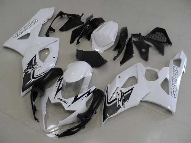 Mejores Carenado Moto Suzuki GSXR 1000 2005-2006 - Blanco Negro