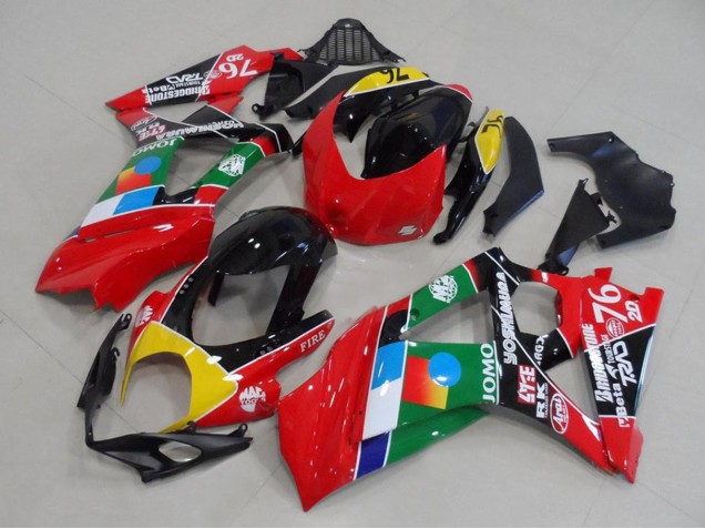 Mejores Carenados Moto Suzuki GSXR 1000 2007-2008 - Rojo Amarillo Negro Azul Blanco Verde