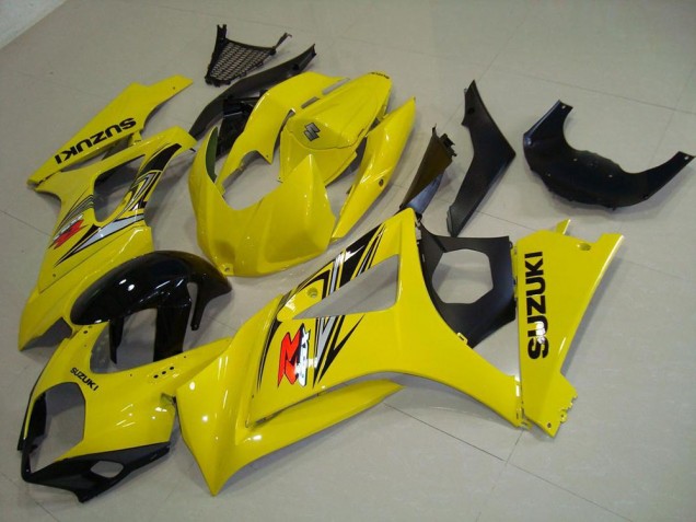 Mejores Carenado Moto Suzuki GSXR 1000 2007-2008 - Amarillo Negro Brillante