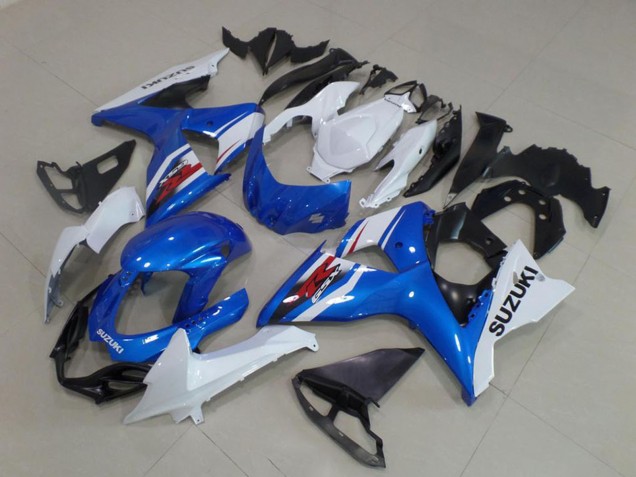 Mejores Kits Carenado ABS Suzuki GSXR 1000 2009-2016 - Blanco Azul Negro