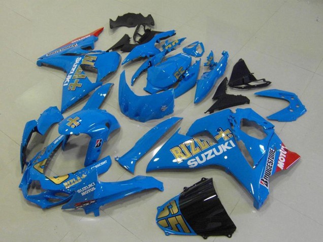 Mejores Carenados Moto Suzuki GSXR 1000 2009-2016 - Azul Oro Rizla Motul