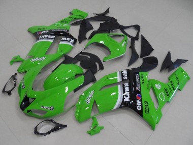 Mejores Carenados Moto Kawasaki ZX6R 2007-2008 - Verde Arrow