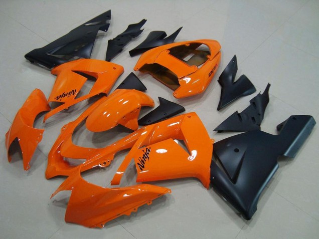 Mejores Carenados Moto Kawasaki ZX10R 2004-2005 - Naranja Negro Mate