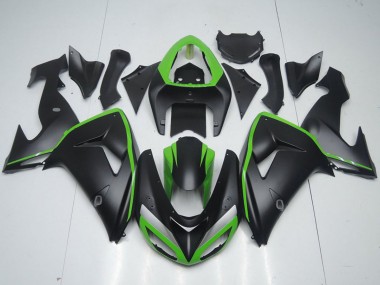 Mejores Carenado Moto Kawasaki ZX10R 2006-2007 - Verde Negro Mate