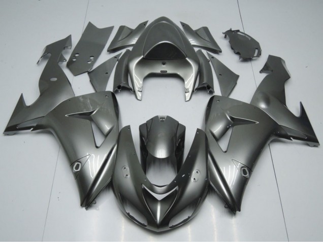 Mejores Carenados Moto Kawasaki ZX10R 2006-2007 - Gris Brillante