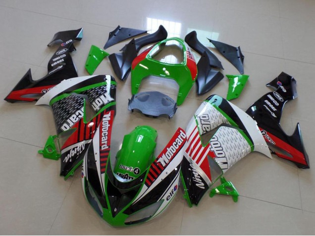 Mejores Carenados Moto Kawasaki ZX10R 2006-2007 - Verde Rojo Blanco Negro Motorad