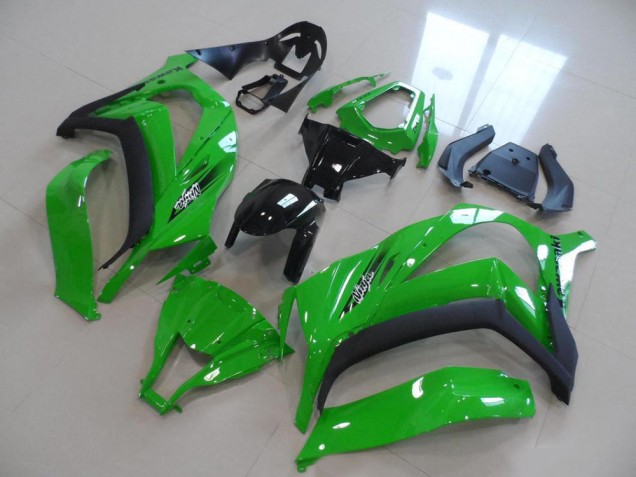 Mejores Carenados Moto Kawasaki ZX10R 2011-2015 - Verde Negro OEM Estilo
