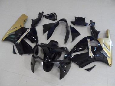 Mejores Kits Carenado Moto Kawasaki ZX12R 2002-2006 - Negro Brillante Oro