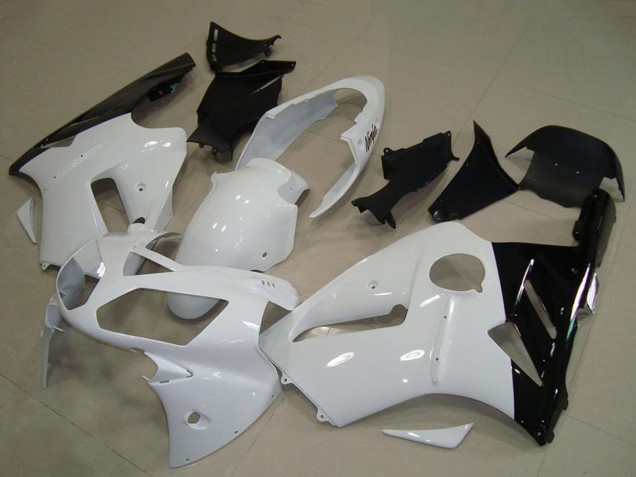 Mejores Carenado Moto Kawasaki ZX12R 2002-2006 - Blanco Negro Brillante