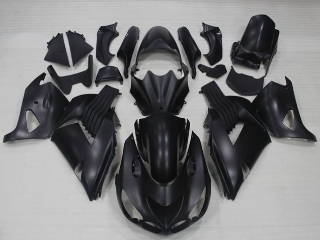Mejores Carenados Moto Kawasaki ZX14R ZZR1400 2006-2011 - Negro Mate
