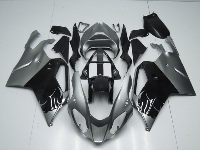 Mejores Carenado Moto Aprilia RSV1000 2003-2006 - Negro Brillante Gris