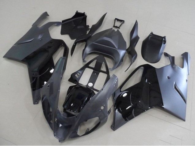 Mejores Carenados Moto Aprilia RSV1000 2003-2006 - Negro Brillante Gris