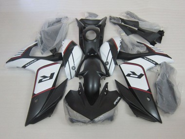 Mejores Carenados Moto Yamaha YZF R3 2015-2018 - Blanco Negro Mate