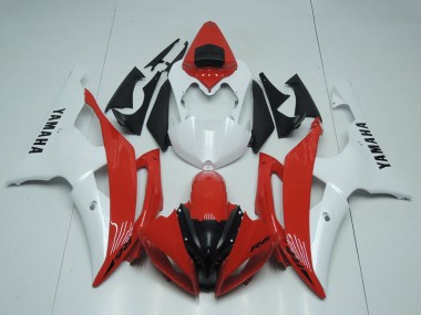 Mejores Carenados Moto Yamaha YZF R6 2008-2016 - Blanco Rojo