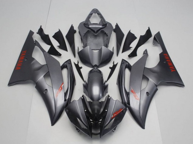Mejores Carenado Moto Yamaha YZF R6 2008-2016 - Gris Rojo Calcomanías