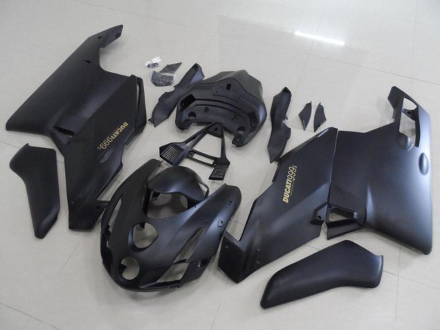 Mejores Carenados Moto Ducati 999 2003-2004 - Negro Mate