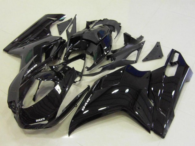 Mejores Carenados Moto Ducati 848 2007-2014 - Negro Brillante