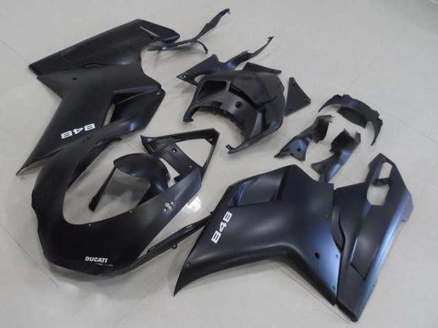 Mejores Kits Carenado Moto Ducati 848 2007-2014 - Negro Mate