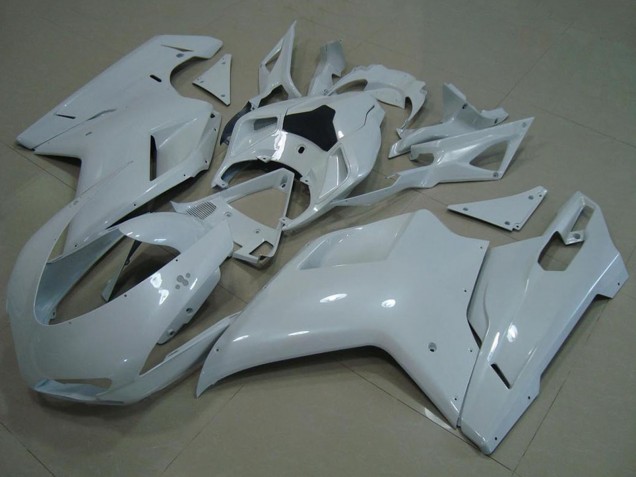 Mejores Carenados Moto Ducati 848 1098 1198 2007-2014 - Blanco Brillante