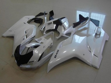Mejores Carenados Moto Ducati 848 2007-2014 - Blanco Brillante
