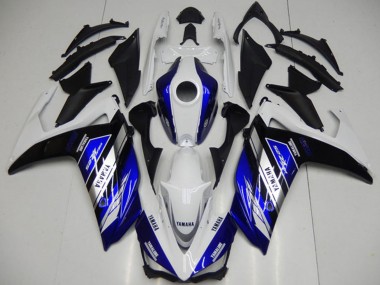 Mejores Carenados Moto Yamaha YZF R3 2015-2018 - Blanco Azul Negro Yamalube