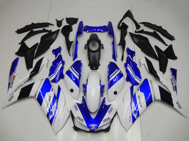 Mejores Carenados Moto Yamaha YZF R3 2015-2018 - Blanco Azul Negro Yamalube ENEOS