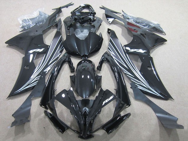 Mejores Carenados Moto Yamaha YZF R6 2006-2007 - Negro Brillante Negro Mate Blanco