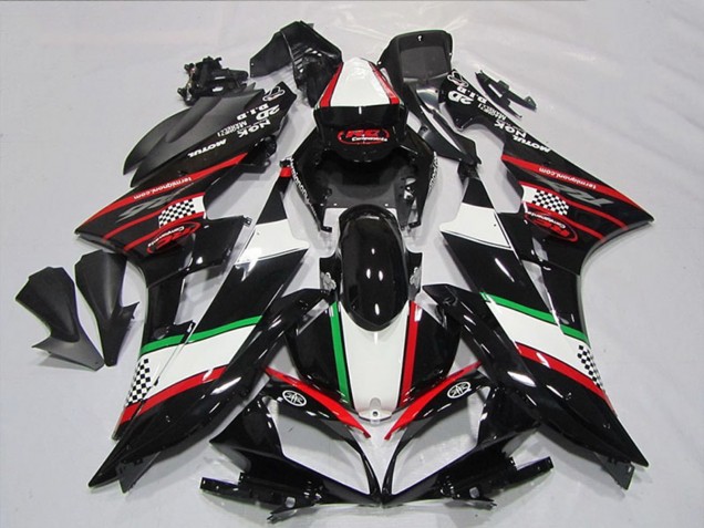 Mejores Carenados Moto Yamaha YZF R6 2006-2007 - Blanco Rojo Negro Brillante Verde Motul