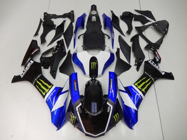 Mejores Carenados Moto Yamaha YZF R1 2015-2019 - Azul Blanco Negro Brillante Verde Monstruo