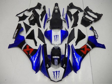 Mejores Carenados Moto Yamaha YZF R1 2015-2019 - Azul Blanco Negro Rojo Monstruo Akropovic