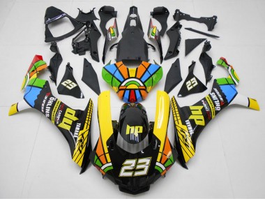 Mejores Carenados Moto Yamaha YZF R1 2015-2019 - Amarillo Rojo Azul Verde HP RuedaColores 23