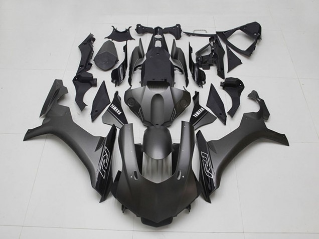 Mejores Carenados Moto Yamaha YZF R1 2015-2019 - Negro Mate Negro Brillante