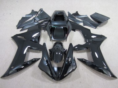 Mejores Carenados Moto Yamaha YZF R1 2002-2003 - Negro Brillante Plain