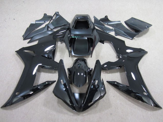 Mejores Carenados Moto Yamaha YZF R1 2002-2003 - Negro Brillante Plain