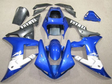Mejores Carenados Moto Yamaha YZF R1 2002-2003 - Azul Blanco Negro Mate