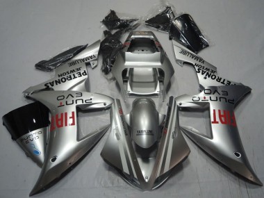 Mejores Carenados Moto Yamaha YZF R1 2002-2003 - Plata Rojo Fiat