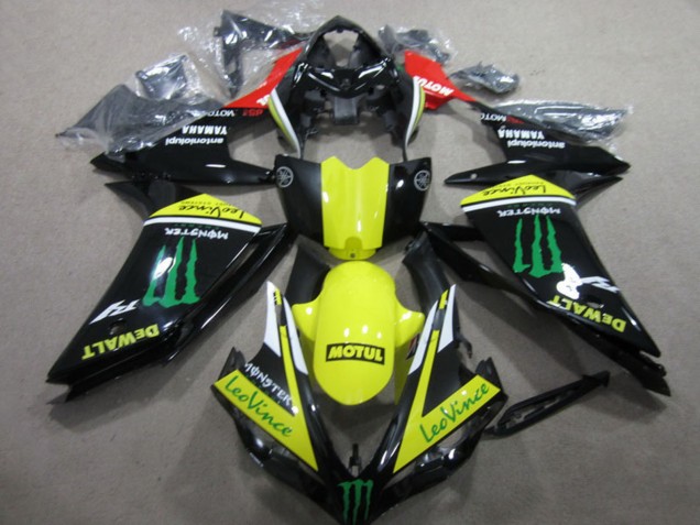 Mejores Carenados Moto Yamaha YZF R1 2007-2008 - Rojo Amarillo Negro Verde Monstruo Motul Leovince