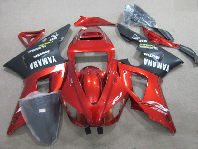 Mejores Carenado Moto Yamaha YZF R1 2009-2011 - Rojo Negro Mate