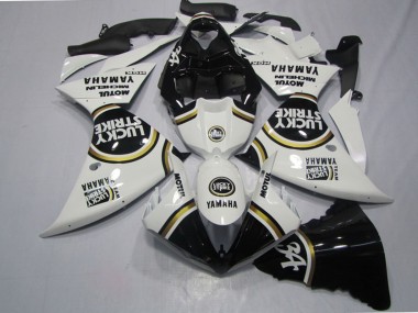 Mejores Carenados Moto Yamaha YZF R1 2009-2011 - Blanco Negro Lucky Strike