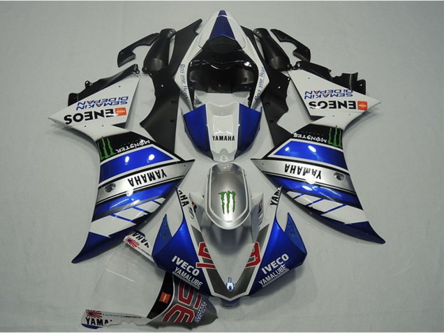 Mejores Carenados Moto Yamaha YZF R1 2012-2014 - Azul Plata Blanco Negro Verde Monstruo IVECO Yamalube ENEOS Semakin Didepan