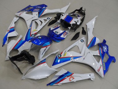 Mejores Carenados Moto BMW S1000RR 2009-2014 - Blanco Rojo Azul Castrol Pirelli