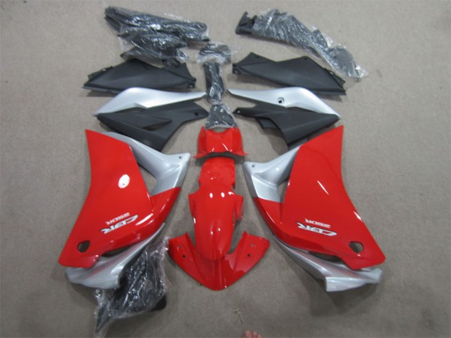 Mejores Carenados Moto Honda CBR125R 2011-2016 - Plata Rojo Negro Mate
